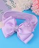 Bonfino Free Size Headband With Bow & Butterfly Applique - Purple