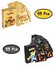 ADKD Combo of Golden & Black Pokemon Card Game - Pack of 2 set each Set of 55 Cards (Card Design May Vary)
