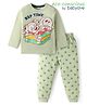 Babyoye Disney Single Jersey Knit Full Sleeves Night Suit With 101 Dalmatians Graphics - Olive Green