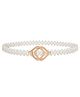 Childway Solid Round Shape Belt - White
