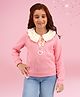 Cutecumber Cotton Full Sleeves Heart Applique Detailed Top - Peach