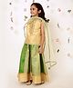A Little Fable Sleeveless Floral Foil Printed & Beads Embellished Lehenga Choli With Dupatta Set - Multi Colour
