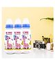 Babyme Kuzzy Zoo Baby Poly-Propylene Feeding Bottle for Baby/Kids/Toddler with Non-Toxic, BPA Free -Pack of 3 (250 ML)