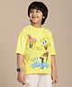 Kidsville Sponge Bob Squarepants Featuring Half Sleeves Character Printed Tee-Yellow