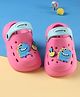 Cute Walk by Babyhug Clogs with Back Strap Closure & Dino Applique - Dark Pink