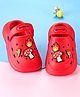 Cute Walk by Babyhug Clogs with Back Strap & Mushroom Applique -  Red