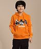 Kidsville DC Comics Featuring Full Sleeves Batman Printed Hoodie - Orange