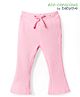 Babyoye 100% Cotton Knit Full Length Solid Color Leggings - Pink