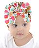 Babymoon Donut Printed Bow Cap - White