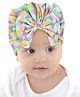 Babymoon Abstract Designed Bow Cap - Multi Colour