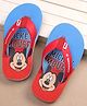 Cute Walk by Babyhug Disney Mickey Mouse Printed Slip On Flip Flops - Blue