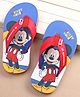 Cute Walk by Babyhug Disney Mickey Mouse Printed Slip On Flip Flops - Blue