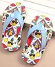 Cute Walk by Babyhug Disney Mickey Mouse Printed Slip On Flip Flops - Light Blue