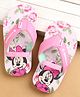 Cute Walk by Babyhug Flip Flops with Back strap Closure Minnie Mouse  Print - Pink