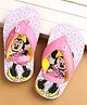 Cute Walk by Babyhug Flip Flops with Back strap Closure Minnie Mouse Print - Pink