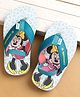 Cute Walk by Babyhug Flip Flops with Back Strap Closure Minnie Mouse Print - Blue
