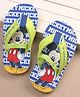 Cute Walk by Babyhug Disney Mickey Mouse Printed Flip Flops with Back Strap - Light Green