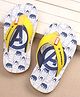 Cute Walk by Babyhug Marvel Avengers Printed Slip On Flip Flops - Navy Blue