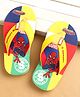 Cute Walk by Babyhug Marvel Slip Ons Flip Flops with Spiderman Print - Red