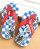 Cute Walk by Marvel Babyhug Slip Ons Flip Flops with Spiderman Print - Red