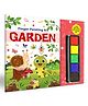 GARDEN - Fingerpainting and Colouring Art : Children's creative thumbprint art book, Kids colouring book, Art activity book for children