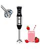 Inalsa Robot  Electric Hand Blender with 500 Watt-Inox500-Black/Silver