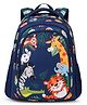 Frantic Premium Quality Full Blue Animals Bag for Kids - 16 Inch