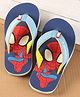 Cute Walk by Babyhug Disney Slip On Flip Flops with Spiderman Print - Light Blue