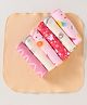 OHMS Terry Knit Jungle Bunny Printed Wash Cloth L 23 x B 23 cm Pack of 7 - Multicolor