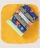 OHMS Terry Knit Lion Printed Wash Cloth L 23 x B 23 cm Pack of 7 - Multicolor