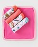OHMS Terry Knit Animal Printed Wash Cloth L 23 x B 23 cm Pack of 5 - Multicolor