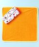 OHMS Terry Knit Towel & Wrappers with Animal Print L 41 x B 39 cm Pack of 3 - Orange & White