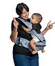Littlebum Blue Ocean Detachable Hip Seat Baby Carrier | Lightweight, Ergonomic, Adjustable & Lightweight | It supports up to 20 kg | Perfect for front and back carrying, this versatile carrier is ideal for hiking and everyday use.