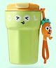 Cots and Cuddles Cute Emoji Face Stainless Steel Vacuum Insulated 420ml Sipper (Green)