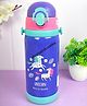 Cots and Cuddles Unicorn Design Double Cap Stainless Steel 450ml Water Bottle for Kids (Purple)
