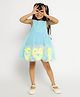 Somersault Sleeveless Heart Shaped Flared Dress - Blue