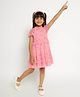 Somersault Half Sleeves Castle Printed Dress - Pink