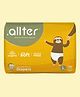Allter Organic Bamboo Feet Print Taped Diapers For Large Size - 24 Pieces