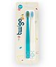 Flipper Toothbrush Twigo Kids 2Pcs - Blue & White