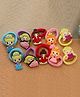 Kamule Set Of 5 Dolls Designed Hair Rubber Bands Set - Multi Colour