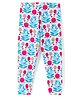 CrayonFlakes Full Length Floral Printed Super Stretch Leggings - Off White
