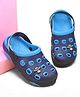 Pine Kids Clogs with Back Strap Closure & UFO Applique- Sky Blue &  Blue