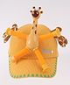 Babyhug Free Size Baseball Cap With Giraffe Applique - Yellow