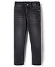 Pine Kids Woven Full Length Washed Denim Jeans - Black