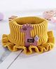 Priaansha Creation Cartoon Animal Applique Detailed Warm Neckerchief - Yellow