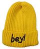 Priaansha Creation Bey Text Designed Hat - Yellow