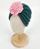 Priaansha Creation Floral Applique Detailed Beanie Cap - Green