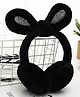 Priaansha Creation Fur Bow Designed Winter Ear Muffs - Black
