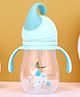 R for Rabbit Trunky Premium Baby Straw Sipper with Anti Gravity Ball | Zero Spill Sippy Cup with Soft Silicone Straw BPA Free & Non Toxic Leak Proof for Kids 9+ Months - (320 ml, Lake Blue)
