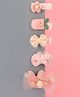 KIDLINGSS Pack Of 5 Flower & Crown Hair Clips - Pink